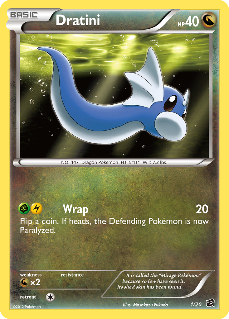 Dratini (1/20) [Black & White: Dragon Vault] | Jack's On Queen