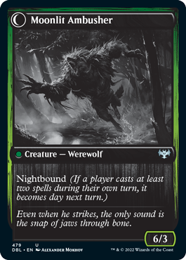 Oakshade Stalker // Moonlit Ambusher [Innistrad: Double Feature] | Jack's On Queen