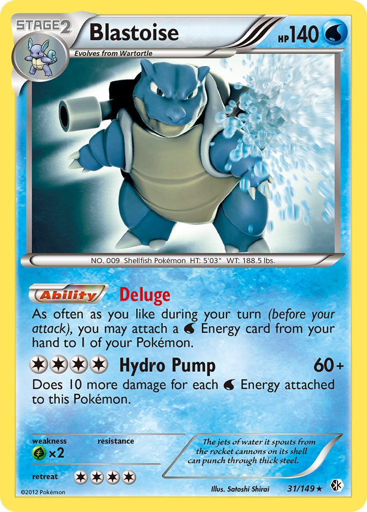 Blastoise (31/149) (Theme Deck Exclusive) [Black & White: Boundaries Crossed] | Jack's On Queen