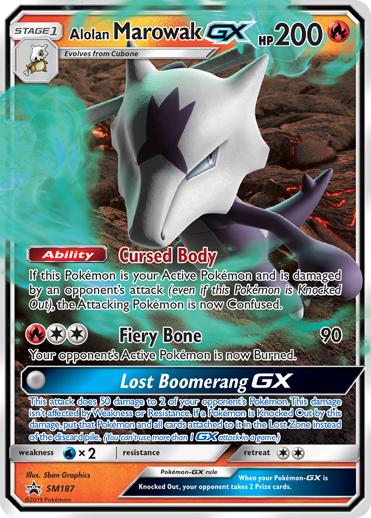 Alolan Marowak GX (SM187) [Sun & Moon: Black Star Promos] | Jack's On Queen