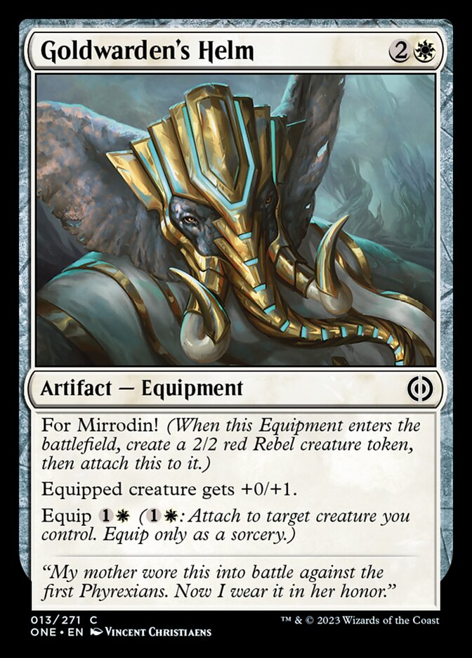 Goldwarden's Helm [Phyrexia: All Will Be One] | Jack's On Queen