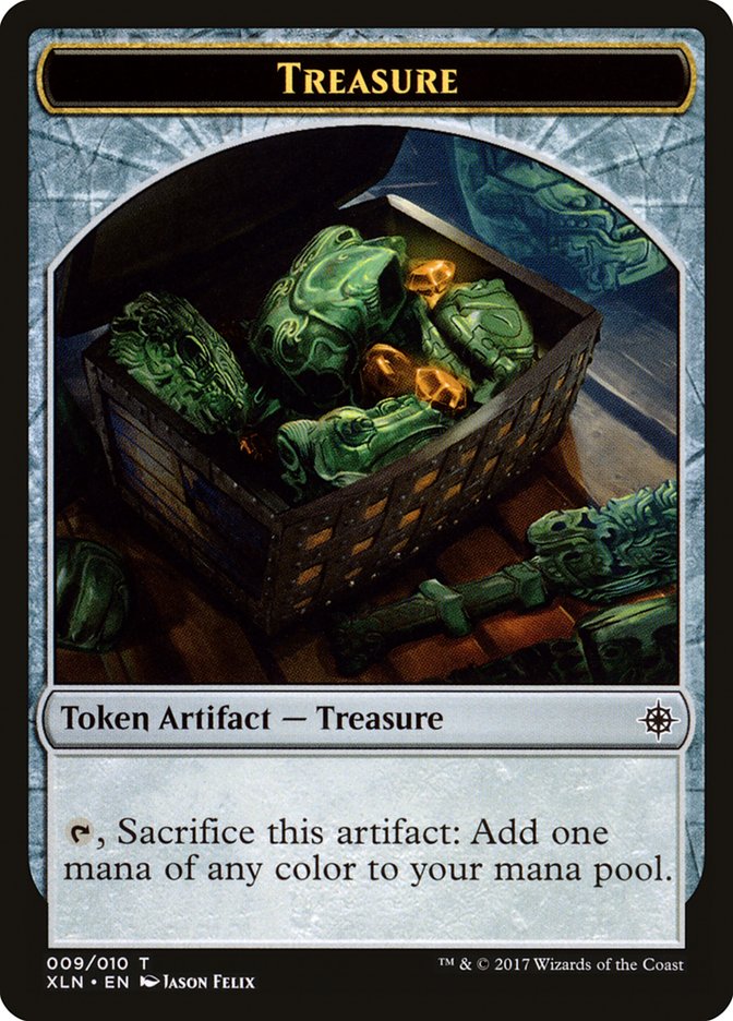 Treasure (009/010) [Ixalan Tokens] | Jack's On Queen