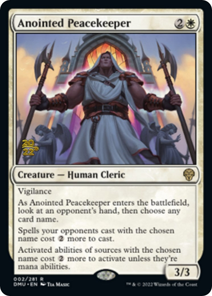 Anointed Peacekeeper [Dominaria United Prerelease Promos] | Jack's On Queen