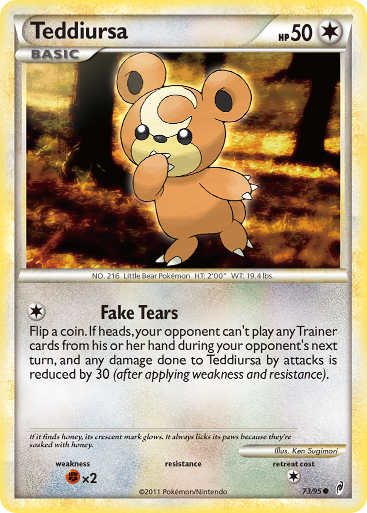 Teddiursa (73/95) [HeartGold & SoulSilver: Call of Legends] | Jack's On Queen