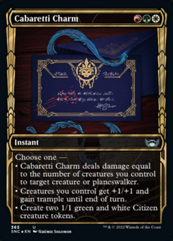 Cabaretti Charm (Showcase Golden Age Gilded Foil) [Streets of New Capenna] | Jack's On Queen