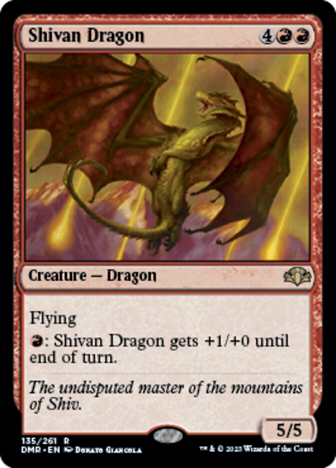 Shivan Dragon [Dominaria Remastered] | Jack's On Queen