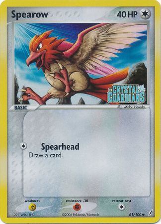 Spearow (61/100) (Stamped) [EX: Crystal Guardians] | Jack's On Queen