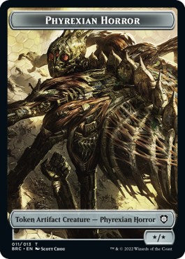 Servo // Phyrexian Horror Double-Sided Token [The Brothers' War Commander Tokens] | Jack's On Queen