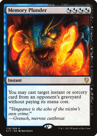 Memory Plunder [Commander 2017] | Jack's On Queen