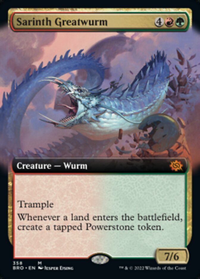 Sarinth Greatwurm (Extended Art) [The Brothers' War] | Jack's On Queen