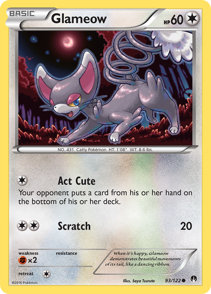 Glameow (93/122) [XY: BREAKpoint] | Jack's On Queen