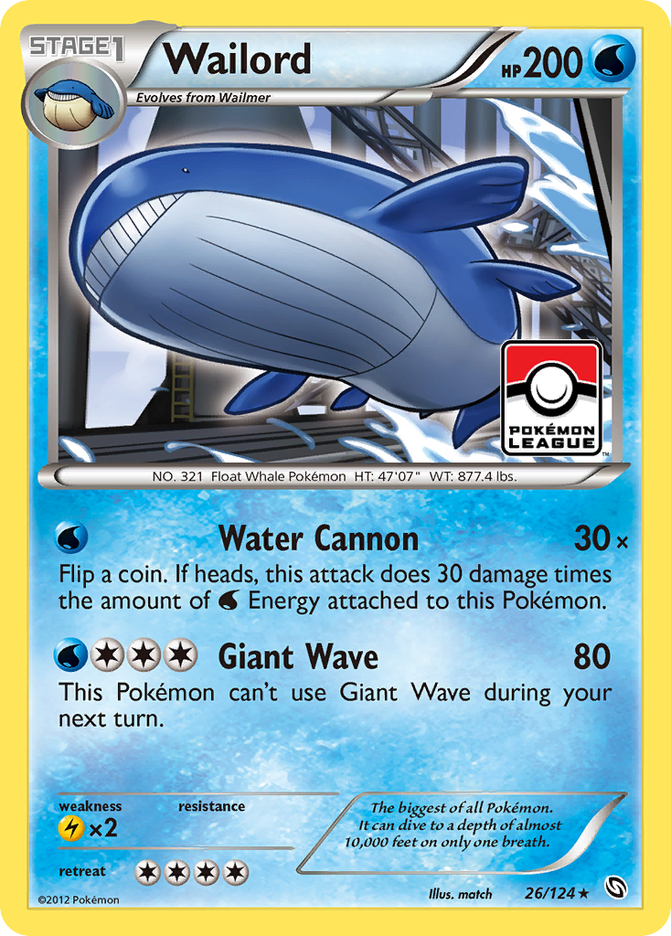 Wailord (26/124) [Black & White: Dragons Exalted] | Jack's On Queen