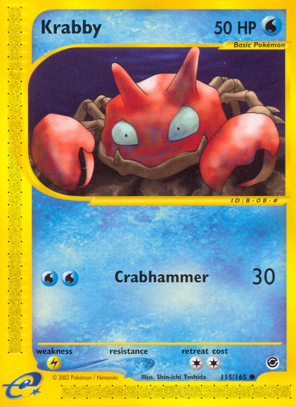 Krabby (115/165) [Expedition: Base Set] | Jack's On Queen