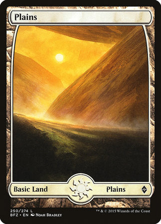 Plains (250) - Full Art [Battle for Zendikar] | Jack's On Queen