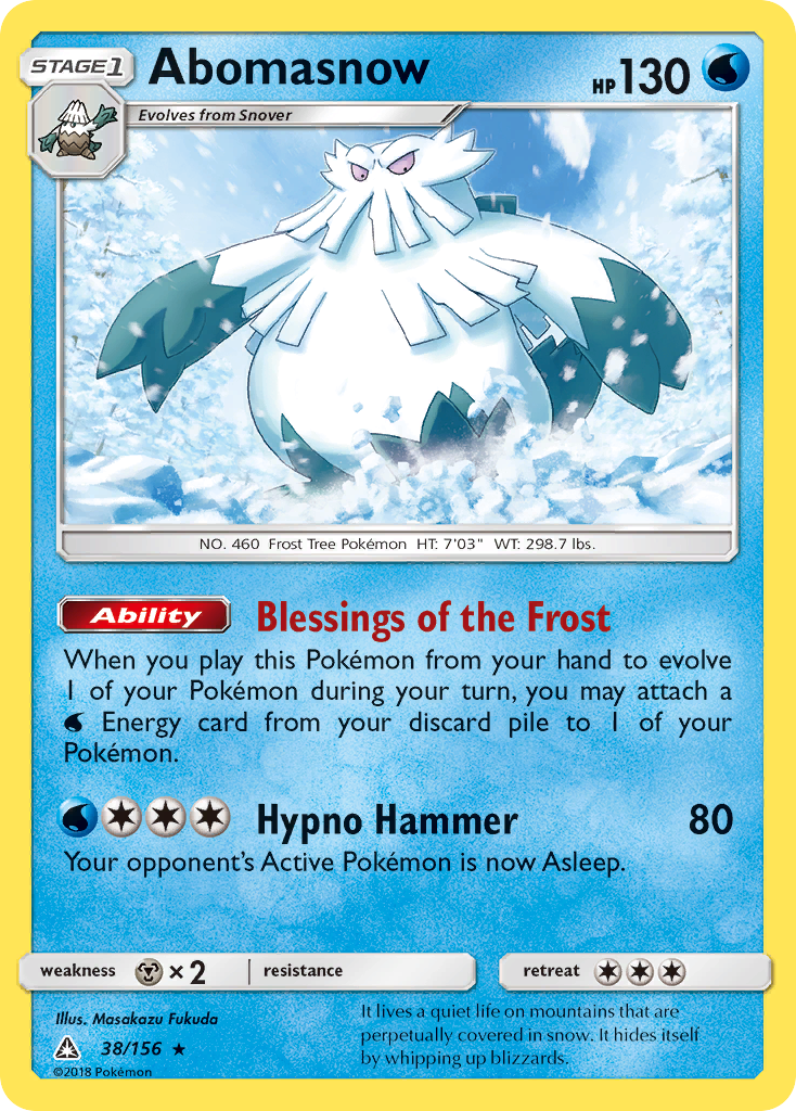 Abomasnow (38/156) [Sun & Moon: Ultra Prism] | Jack's On Queen