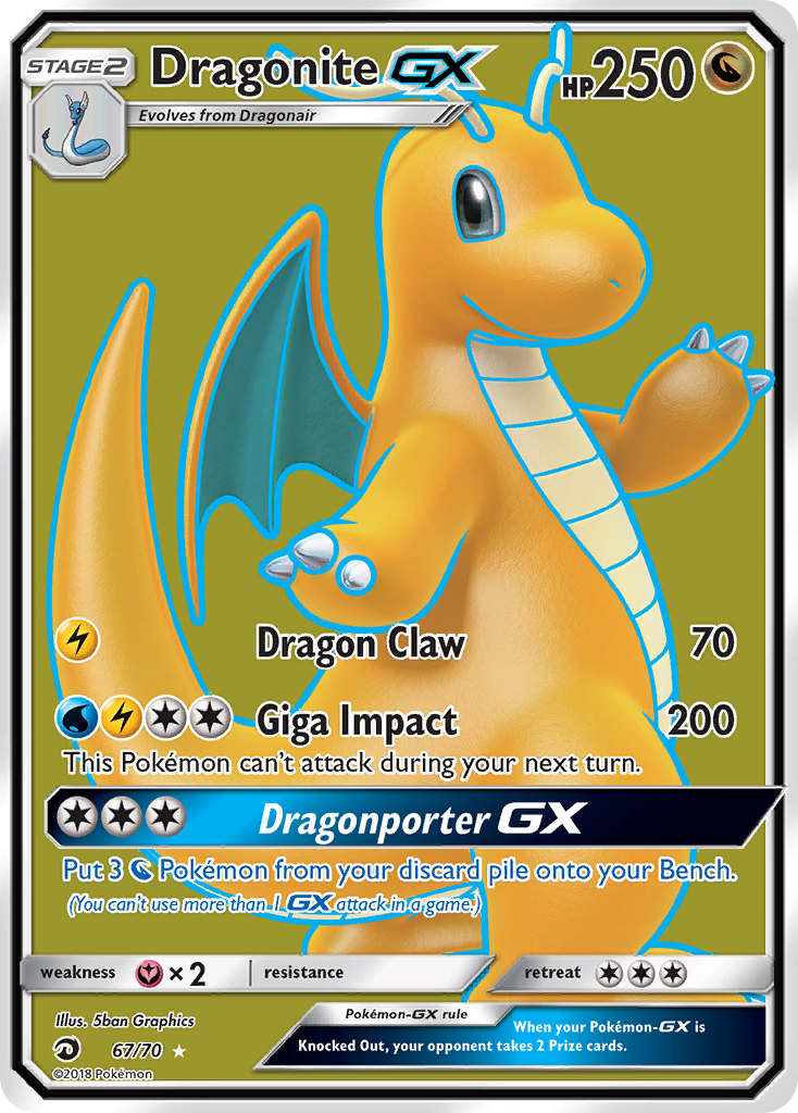 Dragonite GX (67/70) [Sun & Moon: Dragon Majesty] | Jack's On Queen