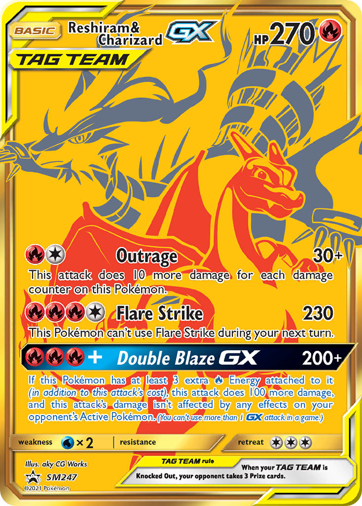 Reshiram & Charizard GX (SM247) [Sun & Moon: Black Star Promos] | Jack's On Queen