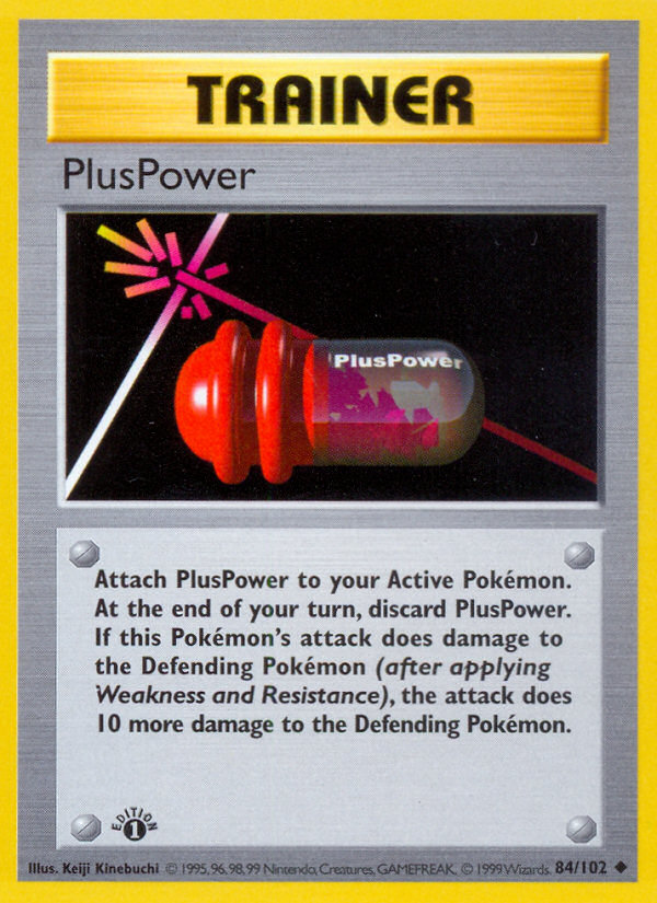 PlusPower (84/102) (Shadowless) [Base Set 1st Edition] | Jack's On Queen