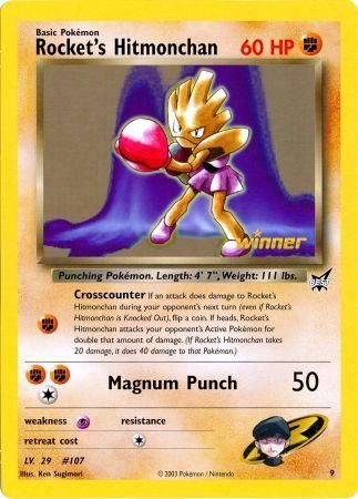 Rocket's Hitmonchan (9) (Jumbo Card) [Best of Promos] | Jack's On Queen