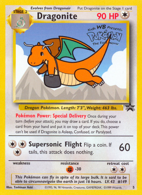 Dragonite (5) [Wizards of the Coast: Black Star Promos] | Jack's On Queen