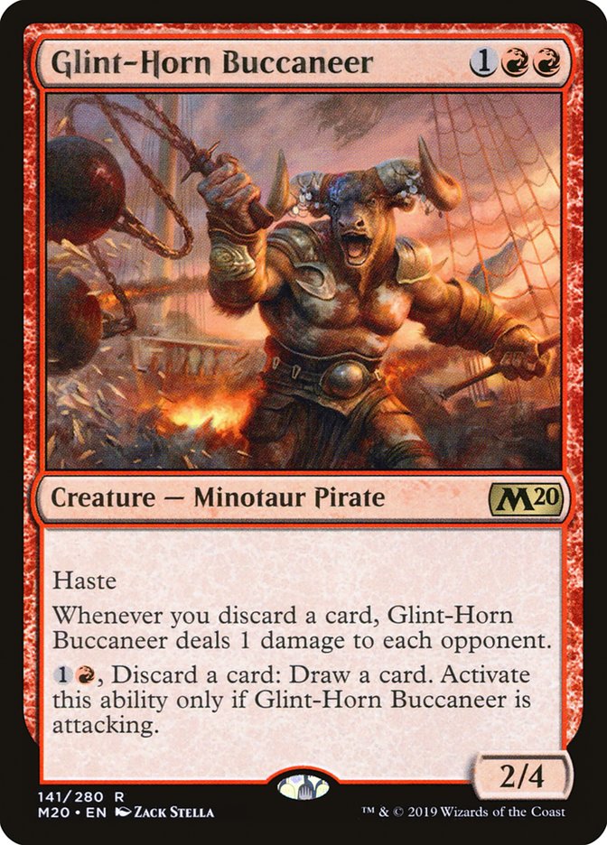 Glint-Horn Buccaneer [Core Set 2020] | Jack's On Queen