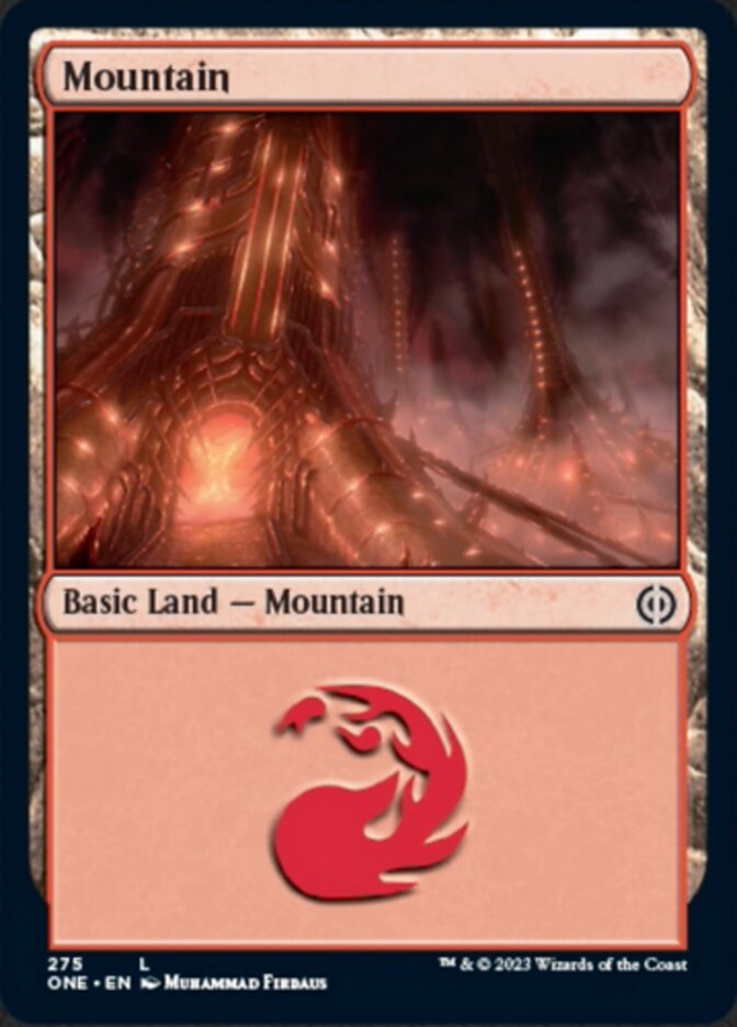 Mountain (275) [Phyrexia: All Will Be One] | Jack's On Queen