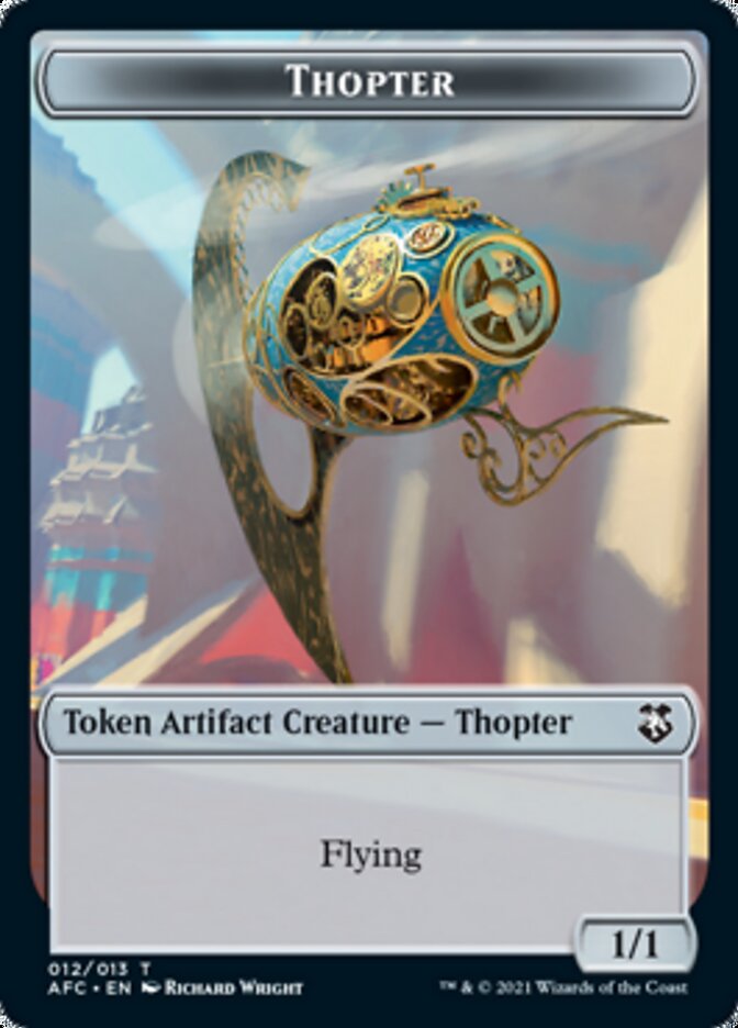 Thopter // Treasure Double-sided Token [Dungeons & Dragons: Adventures in the Forgotten Realms Commander Tokens] | Jack's On Queen