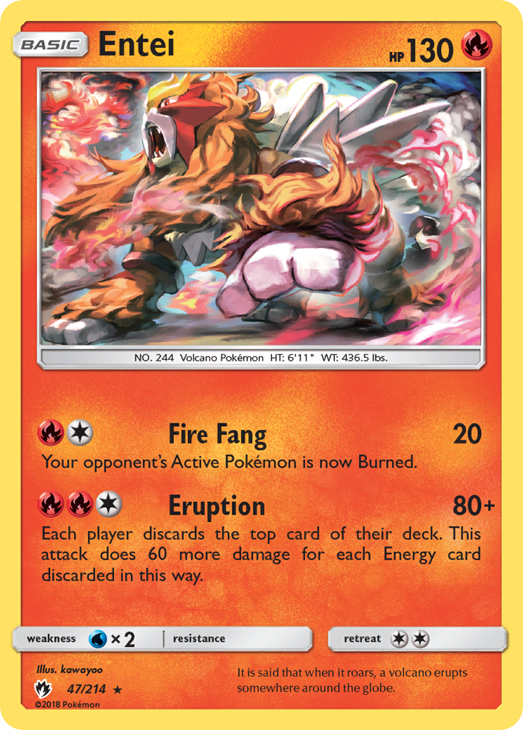 Entei (47/214) [Sun & Moon: Lost Thunder] | Jack's On Queen