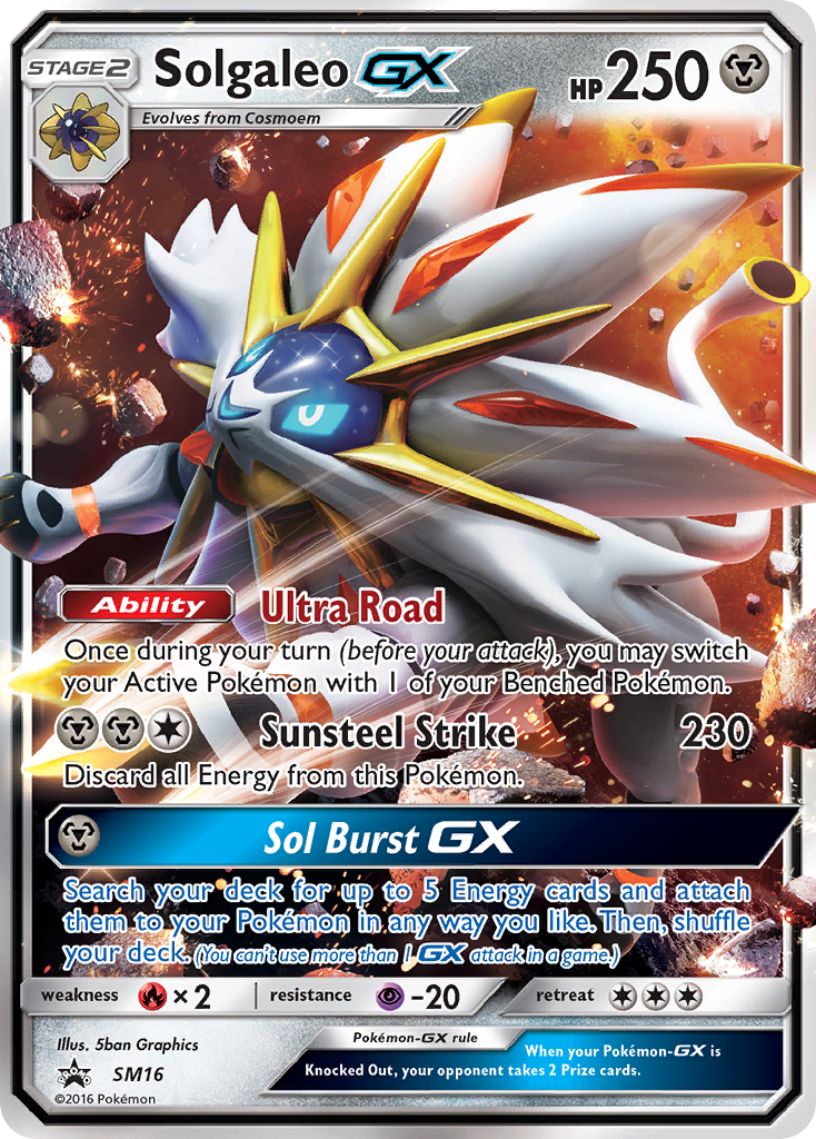 Solgaleo GX (SM16) [Sun & Moon: Black Star Promos] | Jack's On Queen