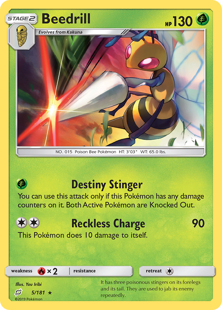 Beedrill (5/181) [Sun & Moon: Team Up] | Jack's On Queen