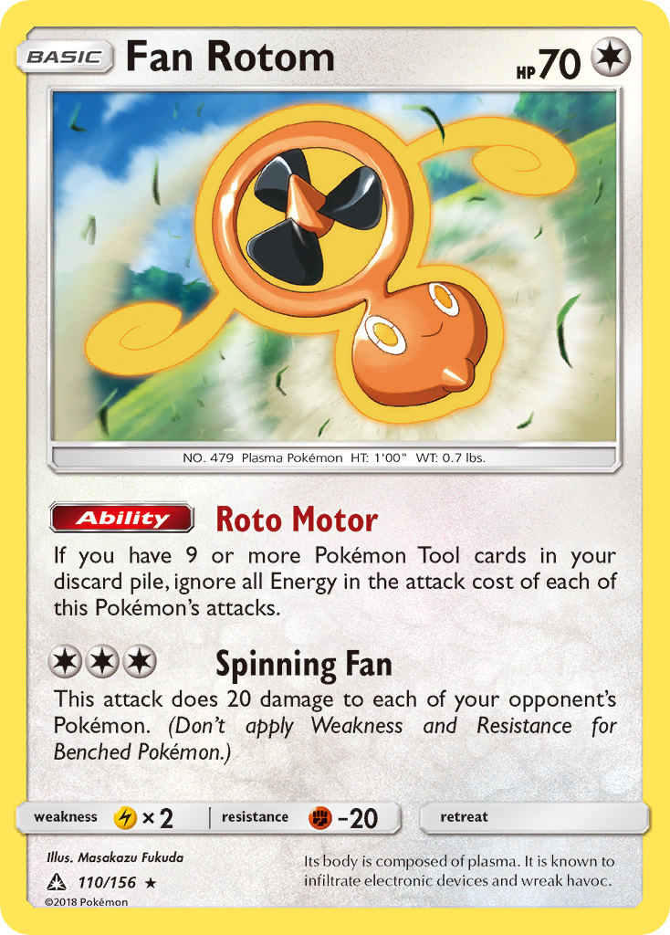 Fan Rotom (110/156) [Sun & Moon: Ultra Prism] | Jack's On Queen