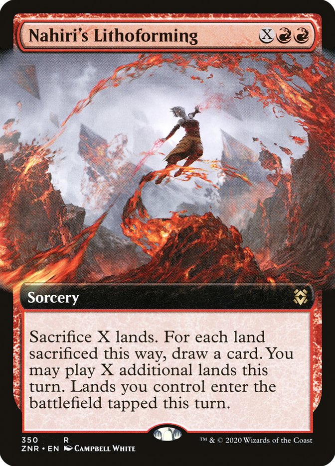 Nahiri's Lithoforming (Extended Art) [Zendikar Rising] | Jack's On Queen