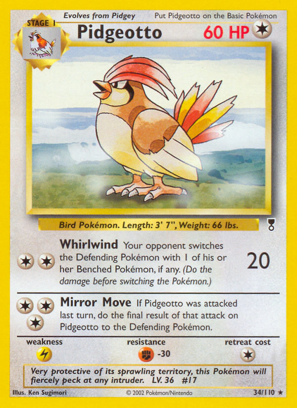 Pidgeotto (34/110) [Legendary Collection] | Jack's On Queen