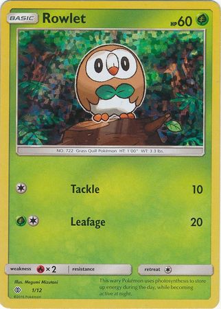 Rowlet (1/12) [McDonald's Promos: 2017 Collection] | Jack's On Queen