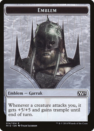 Emblem - Garruk, Apex Predator [Magic 2015 Tokens] | Jack's On Queen