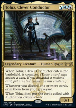 Toluz, Clever Conductor (Promo Pack) [Streets of New Capenna Promos] | Jack's On Queen