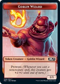 Goblin Wizard // Treasure Double-sided Token [Core Set 2021 Tokens] | Jack's On Queen