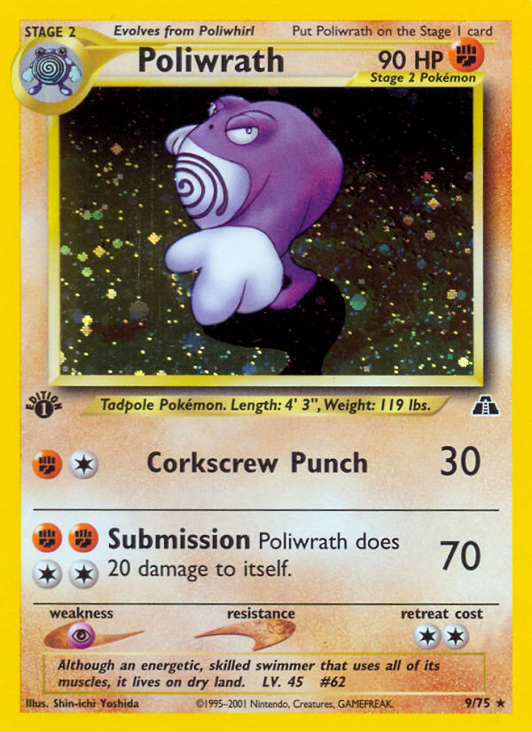 Poliwrath (9/75) [Neo Discovery 1st Edition] | Jack's On Queen