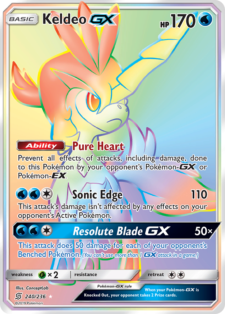 Keldeo GX (240/236) [Sun & Moon: Unified Minds] | Jack's On Queen