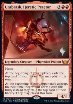 Urabrask, Heretic Praetor (Promo Pack) [Streets of New Capenna Promos] | Jack's On Queen