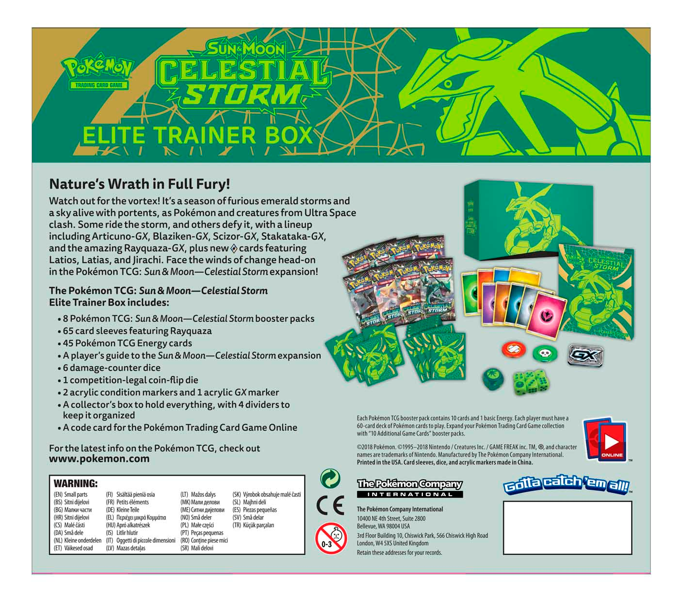 Sun & Moon: Celestial Storm - Elite Trainer Box | Jack's On Queen