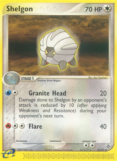 Shelgon (42/97) [EX: Dragon] | Jack's On Queen