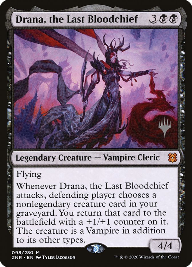 Drana, the Last Bloodchief (Promo Pack) [Zendikar Rising Promos] | Jack's On Queen