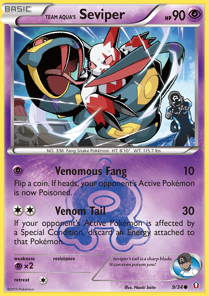 Team Aqua's Seviper (9/34) [XY: Double Crisis] | Jack's On Queen