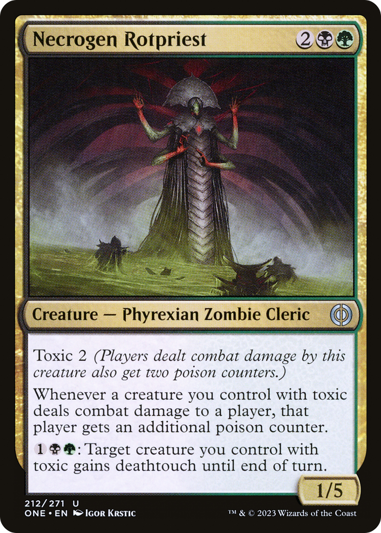 Necrogen Rotpriest [Phyrexia: All Will Be One] | Jack's On Queen