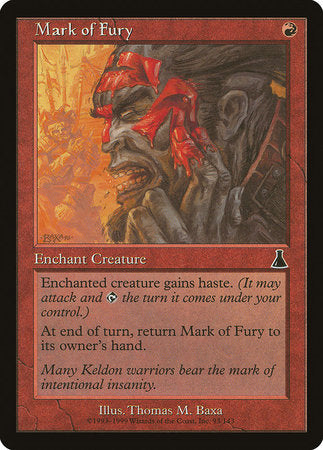 Mark of Fury [Urza's Destiny] | Jack's On Queen