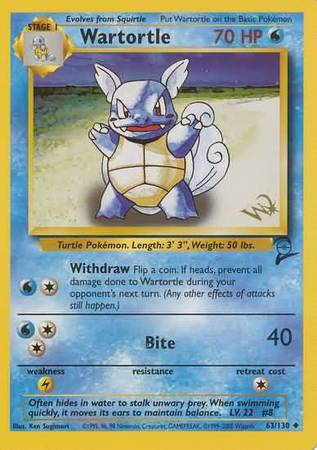 Wartortle (63/130) (W Stamped Promo) [Base Set 2] | Jack's On Queen