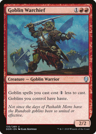 Goblin Warchief [Dominaria] | Jack's On Queen