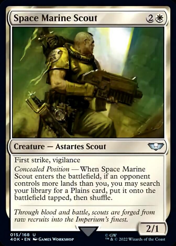 Space Marine Scout (Surge Foil) [Universes Beyond: Warhammer 40,000] | Jack's On Queen