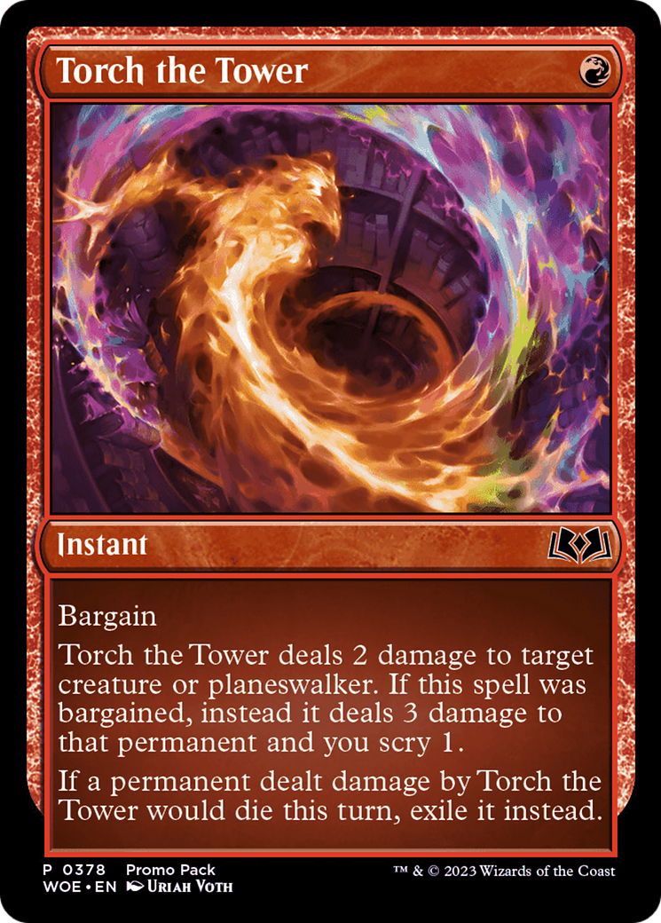 Torch the Tower (Promo Pack) [Wilds of Eldraine Promos] | Jack's On Queen